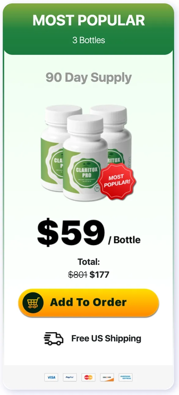 Claritox Pro price 3 bottle